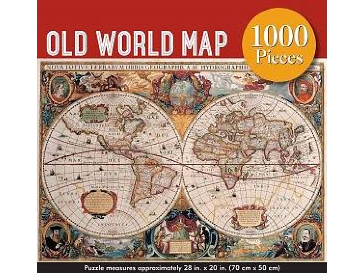 Old World Map pussel 1000 bitar Old World Map pussel 1000 bitar